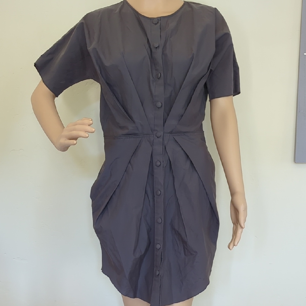 Elegant Black Button-Down Dress